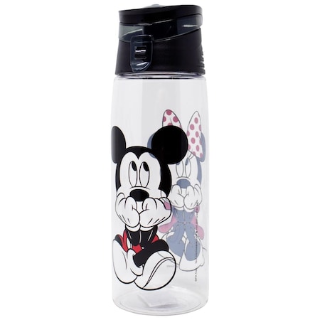 Disney Mickey & Minnie Mouse Flip Top Water Bottle 802355